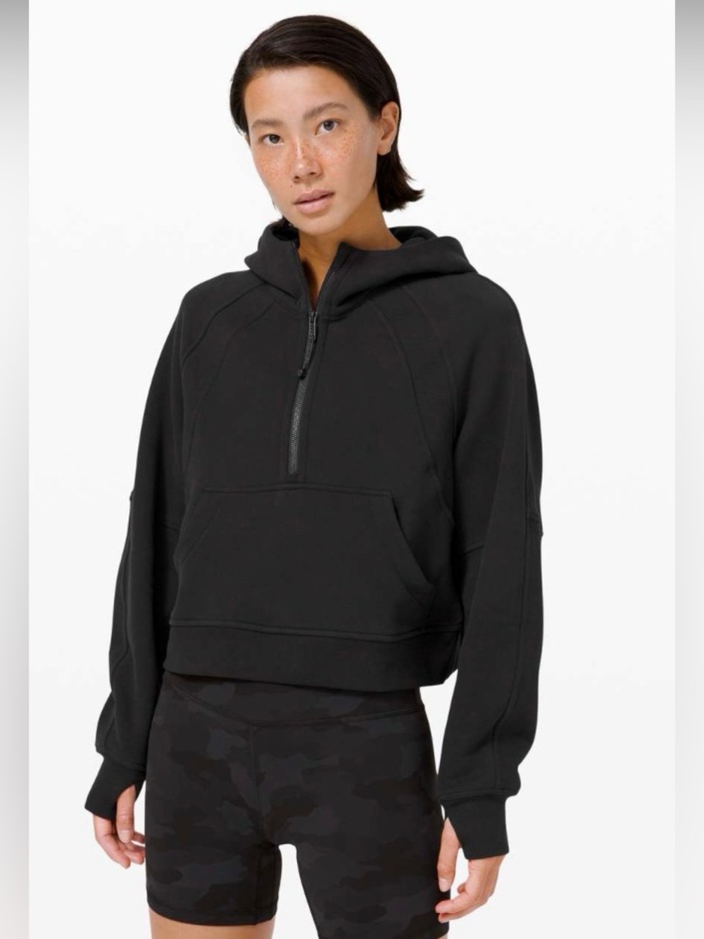 Lululemon Scuba Oversized 1/2 Zip Hoodie
Black Size S/M